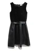 Kinder Kleid festlich Pailletten schwarz