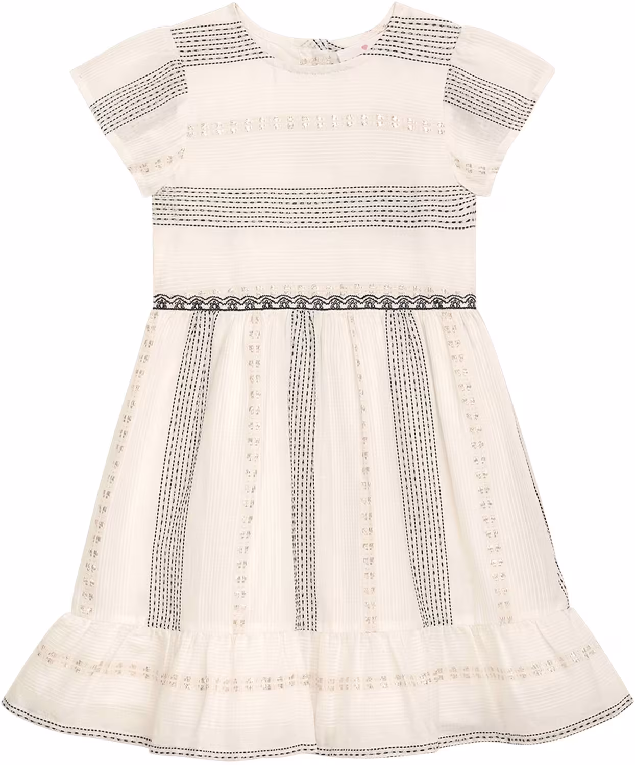 Danamade Teens M&auml;dchen Kleid Sommerkleid Romina ecru