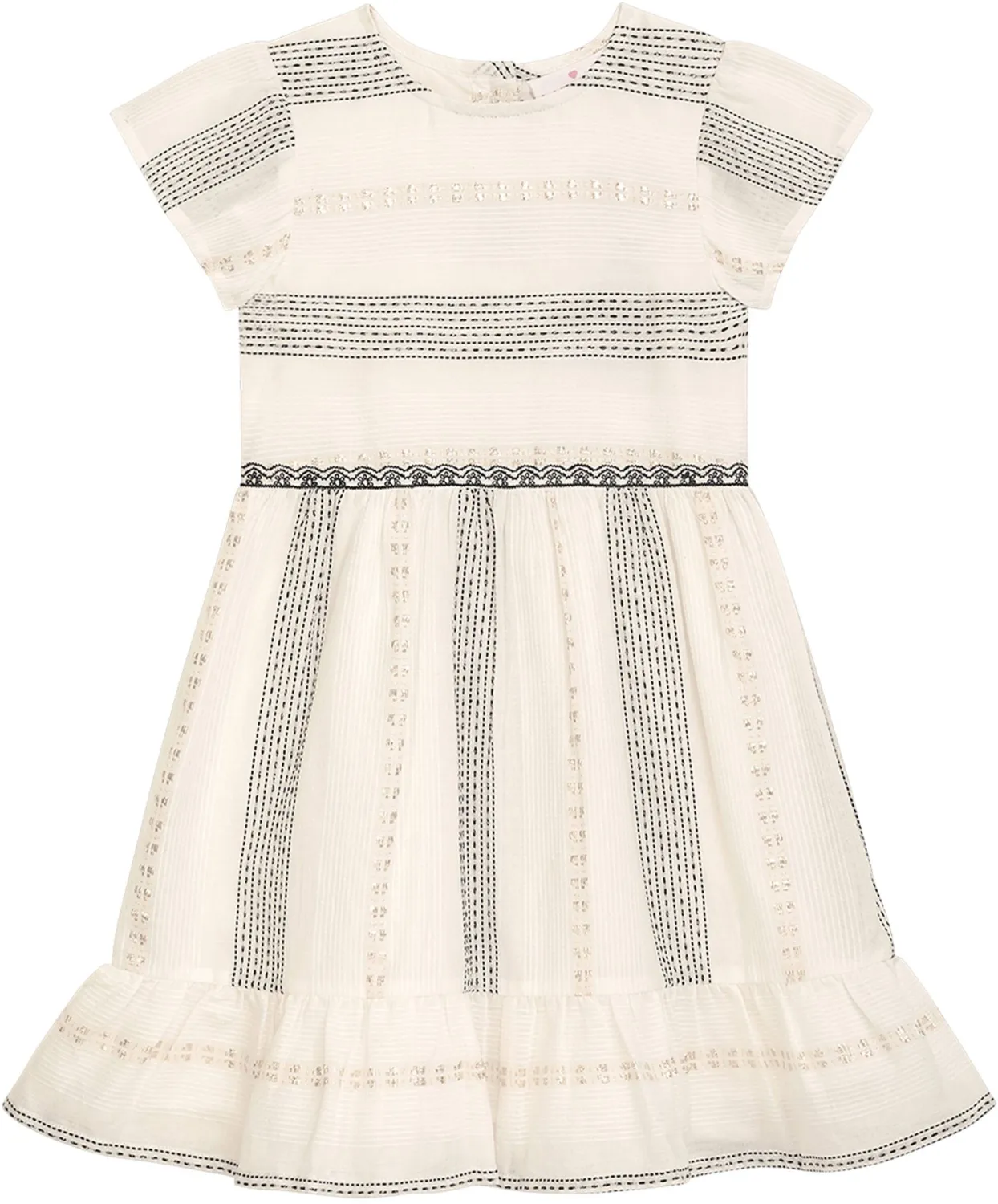 Danamade Teens M&auml;dchen Kleid Sommerkleid Romina ecru