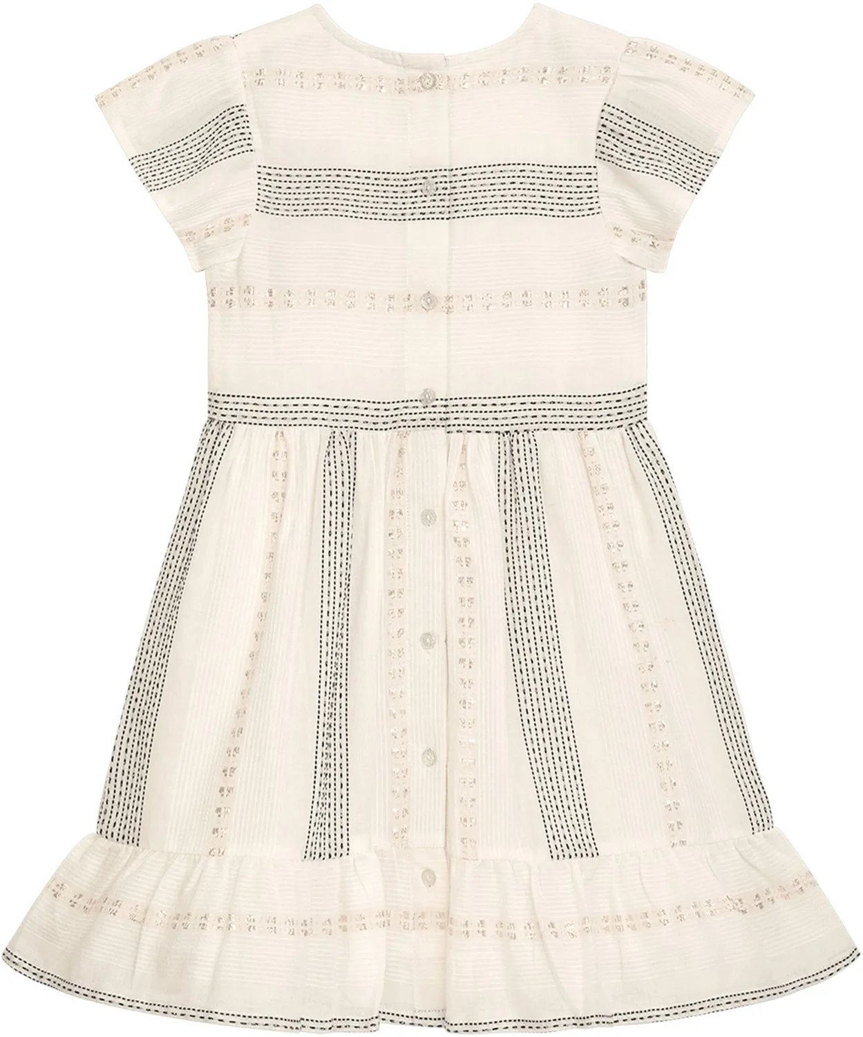 Danamade Teens M&auml;dchen Kleid Sommerkleid Romina ecru