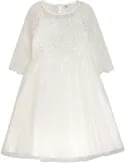 DANAMADE Kommunionkleid festliches Kinderkleid Nena ecru