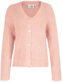 Happy Girls Teens Mädchen Strickjacke Cardigan Fransengarn rosa