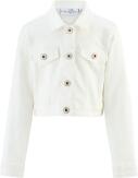 Happy Girls Jeansjacke mit Stickerei ecru