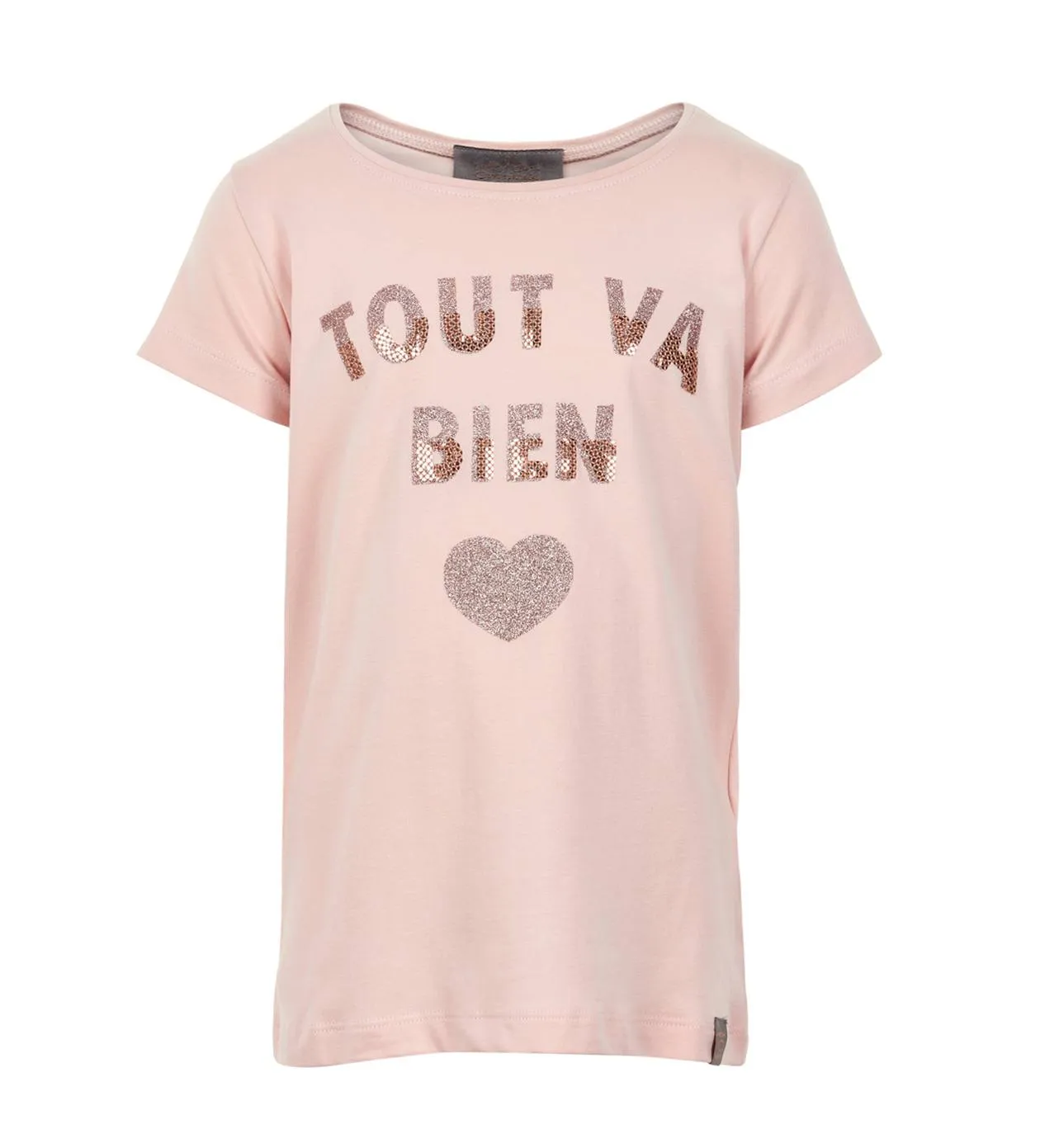 Creamie Kinder M&auml;dchen T-Shirt TOUT VA BIEN rosa