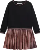 DANAMADE Teens Mädchen Kleid Ronya schwarz rosegold