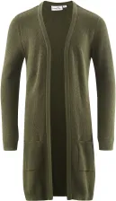 Happy Girls M&auml;dchen Tween Strickjacke Cardigan lang oliv