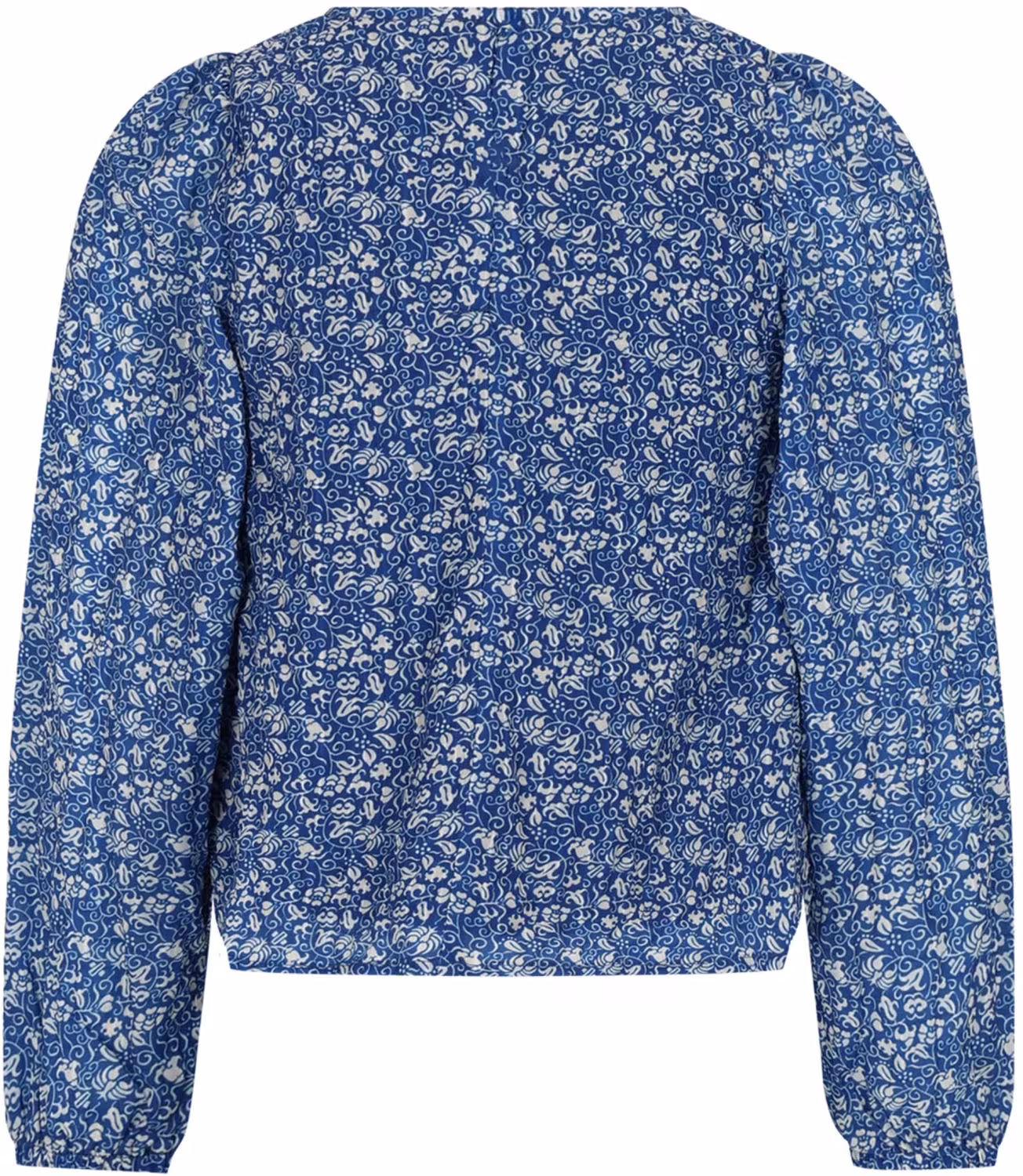 Nono Teens Mädchen Bluse Oberteil Tinne blau bedruckt hinten