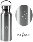 Trinkflasche Edelstahl Sternchen