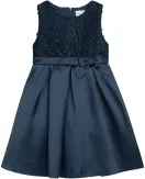 DANAMADE Mädchen Kinder Kleid festlich Halide blau