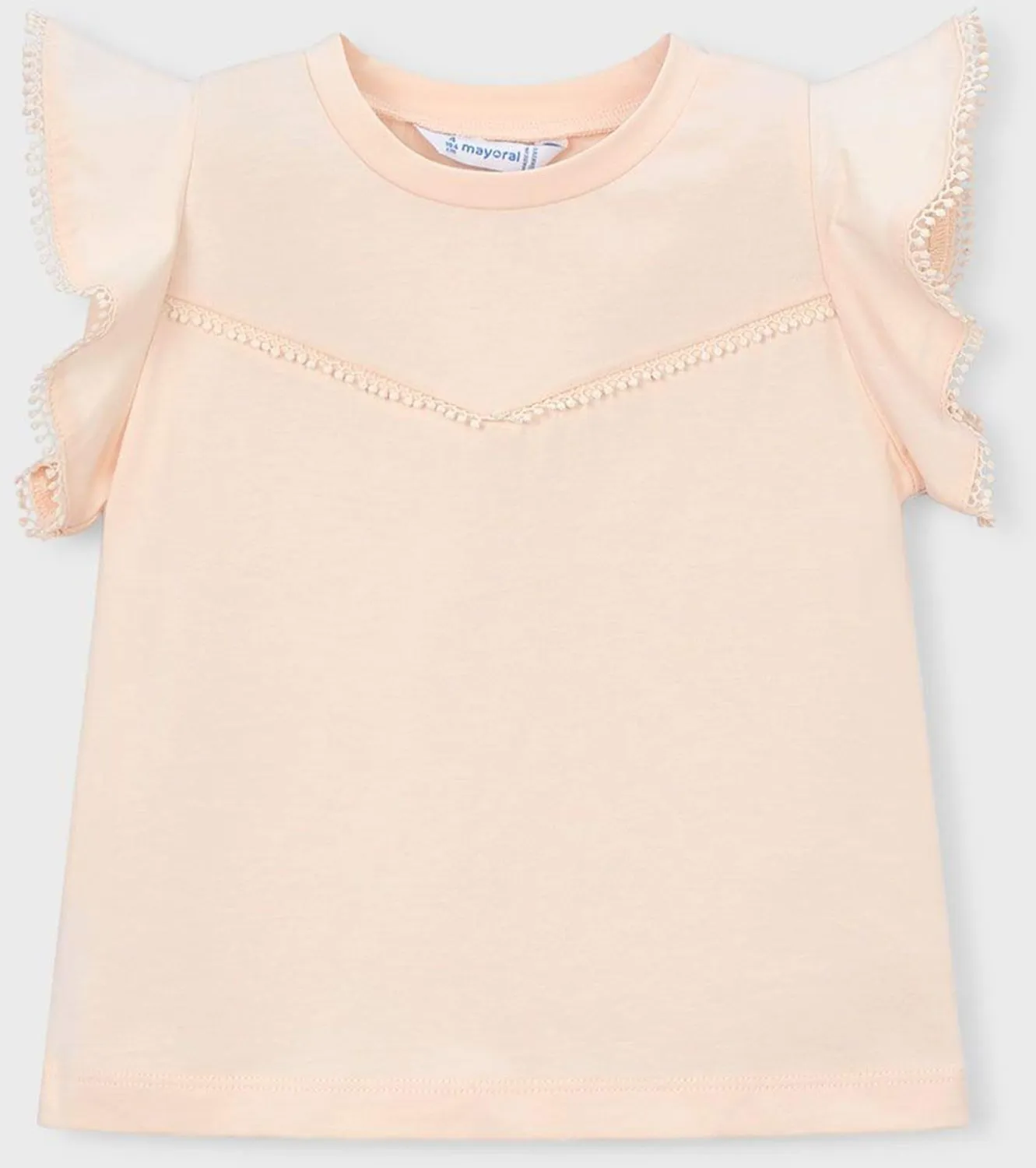 mayoral Kinder M&auml;dchen Shirt mit Borten aprikot