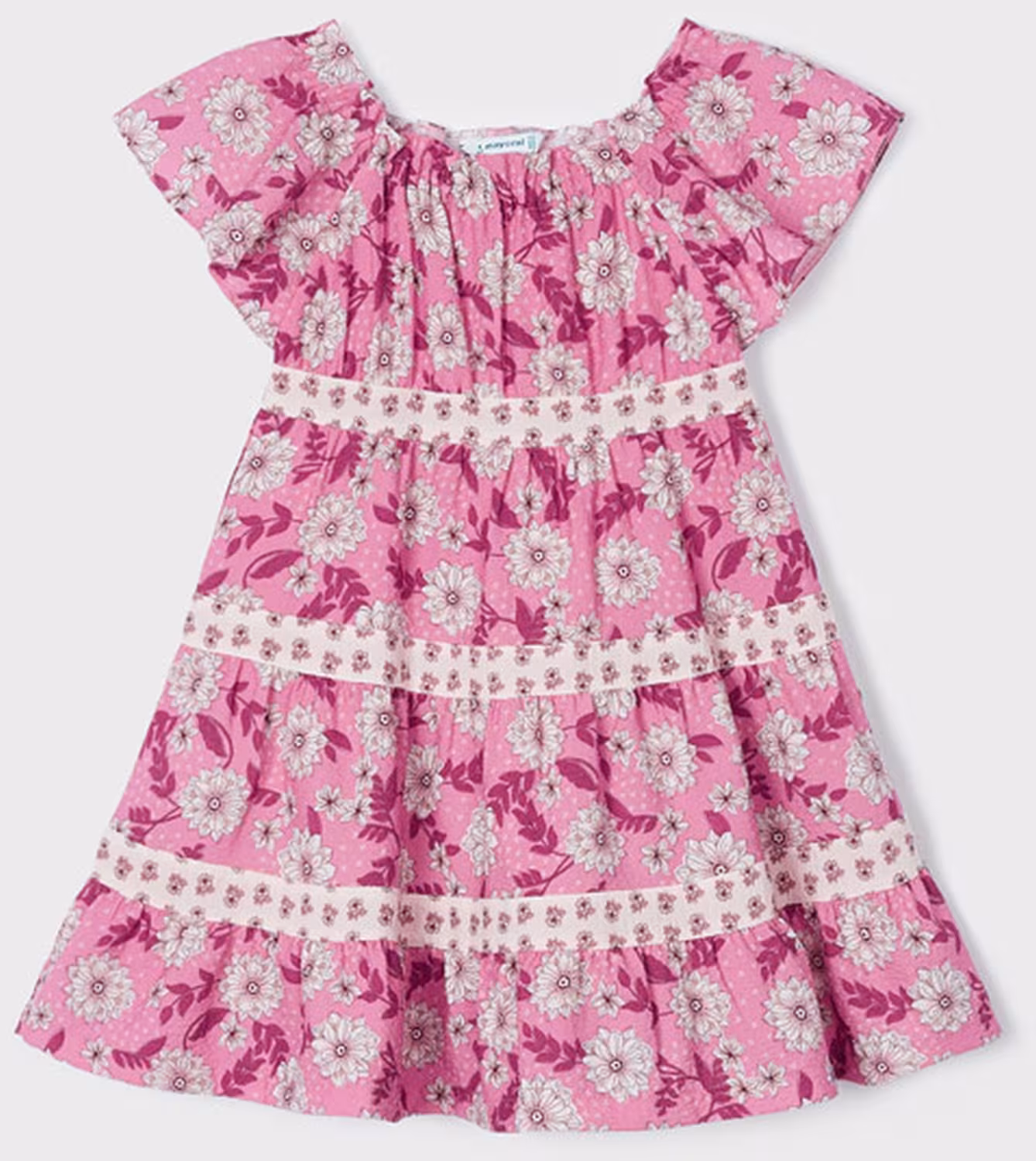 mayoral M&auml;dchen Kleid Sommerkleid Peonia gebl&uuml;mt