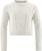 Happy Girls Kinder Mädchen Pullover Zopf ecru