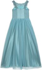 Danamade festliches Teens M&auml;dchen Kleid lang Ella smoke blue