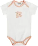Jacky Baby Body Kurzarm Eco Resort organic ecru