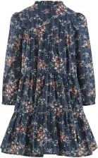 Happy Girls Kinderkleid M&auml;dchen Kleid mit Stehkragen gebl&uuml;mt