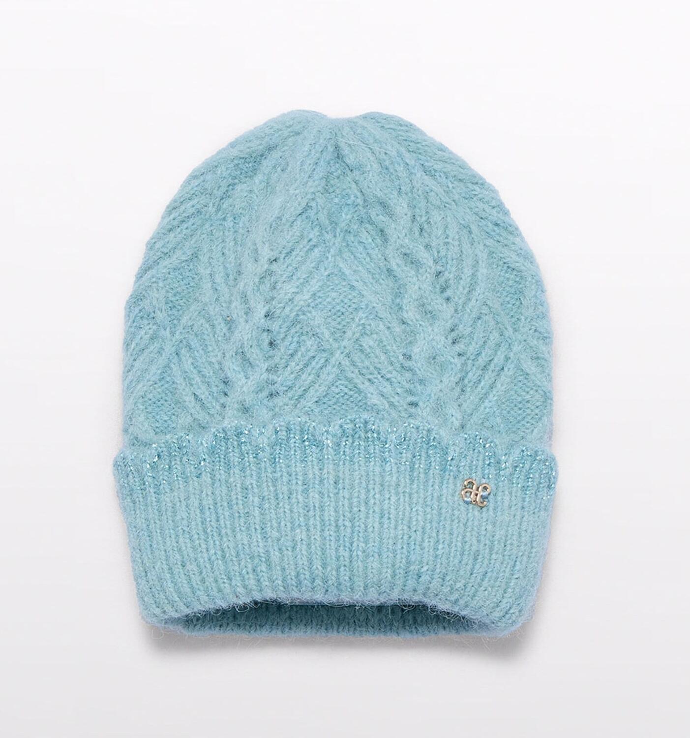abel & lula Kinder M&auml;dchen M&uuml;tze Ajour blau