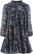 Happy Girls Kinderkleid M&auml;dchen Kleid mit Stehkragen gebl&uuml;mt