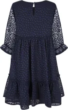 Happy Girls M&auml;dchen Kleid festlich Konfirmation Volant blau