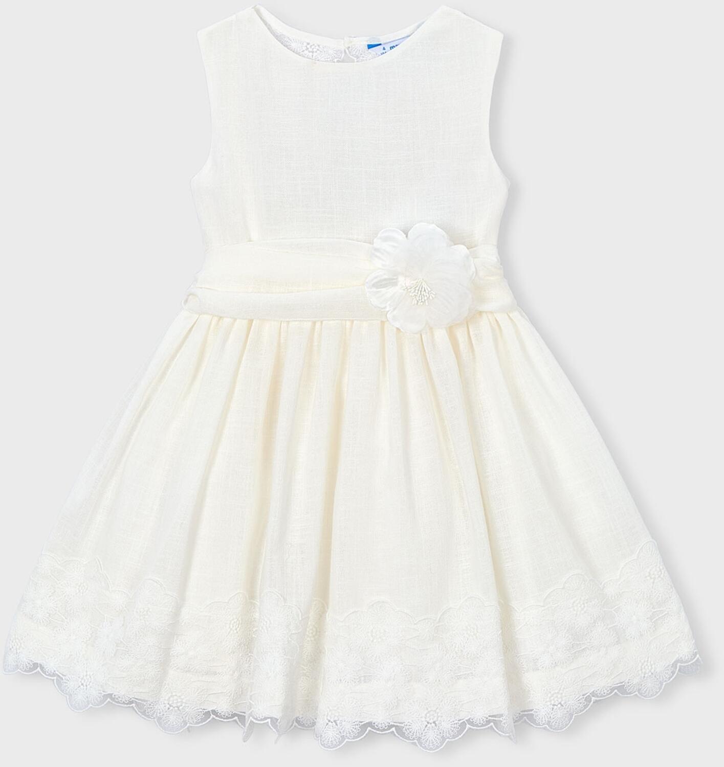 Mayoral festliches M&auml;dchen Kinder Kleid Lisa ecru