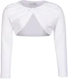 Happy Girls Kinder Baumwoll Bolero weiß