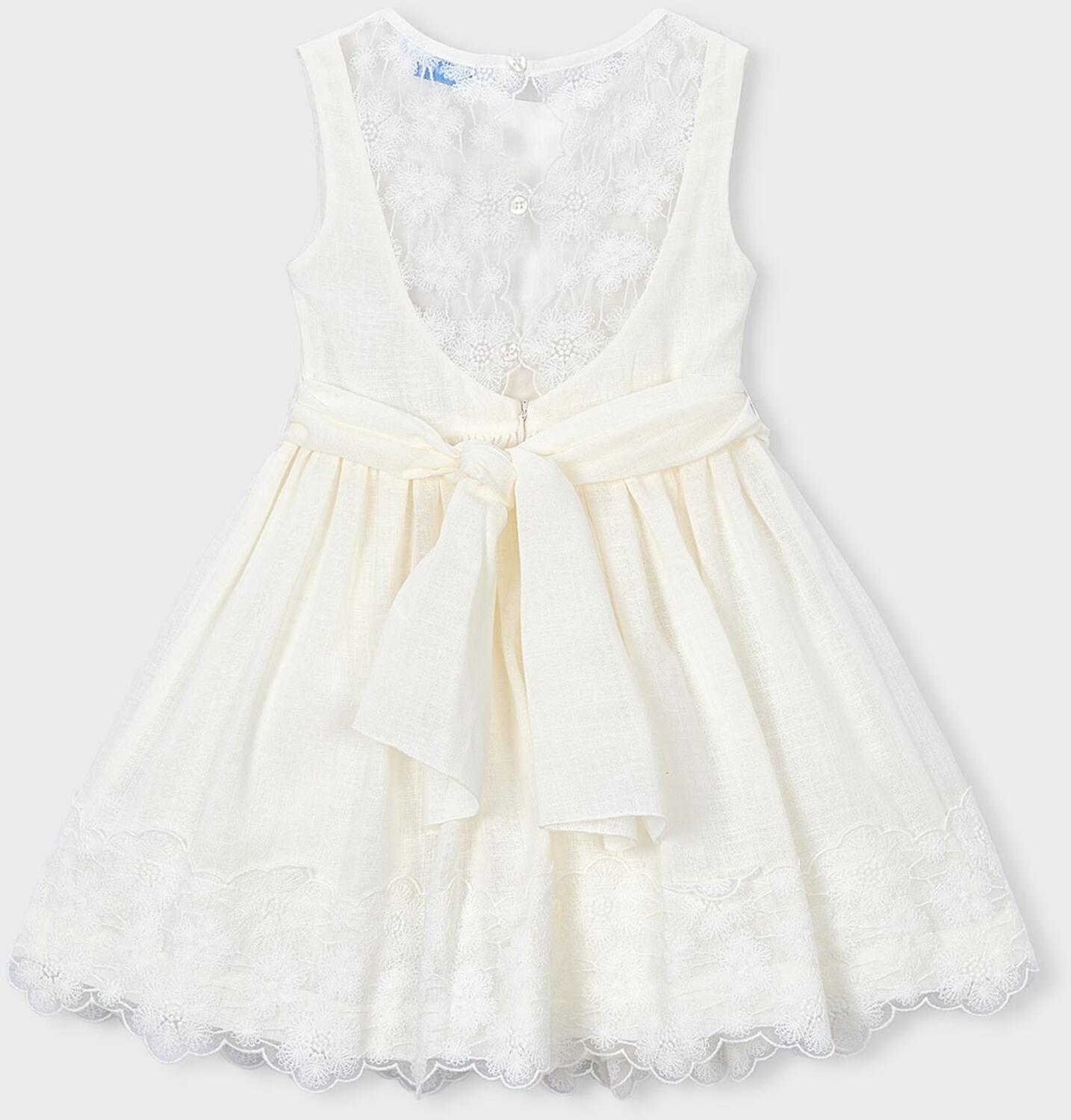 Mayoral festliches M&auml;dchen Kinder Kleid Lisa ecru
