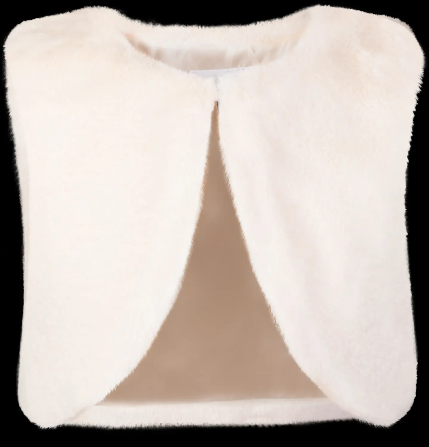 Happy Girls Kinder Weste kurz Kunstfell ecru