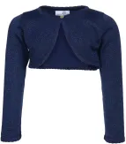Happy Girls Kinder Glitzer Bolero festlich blau