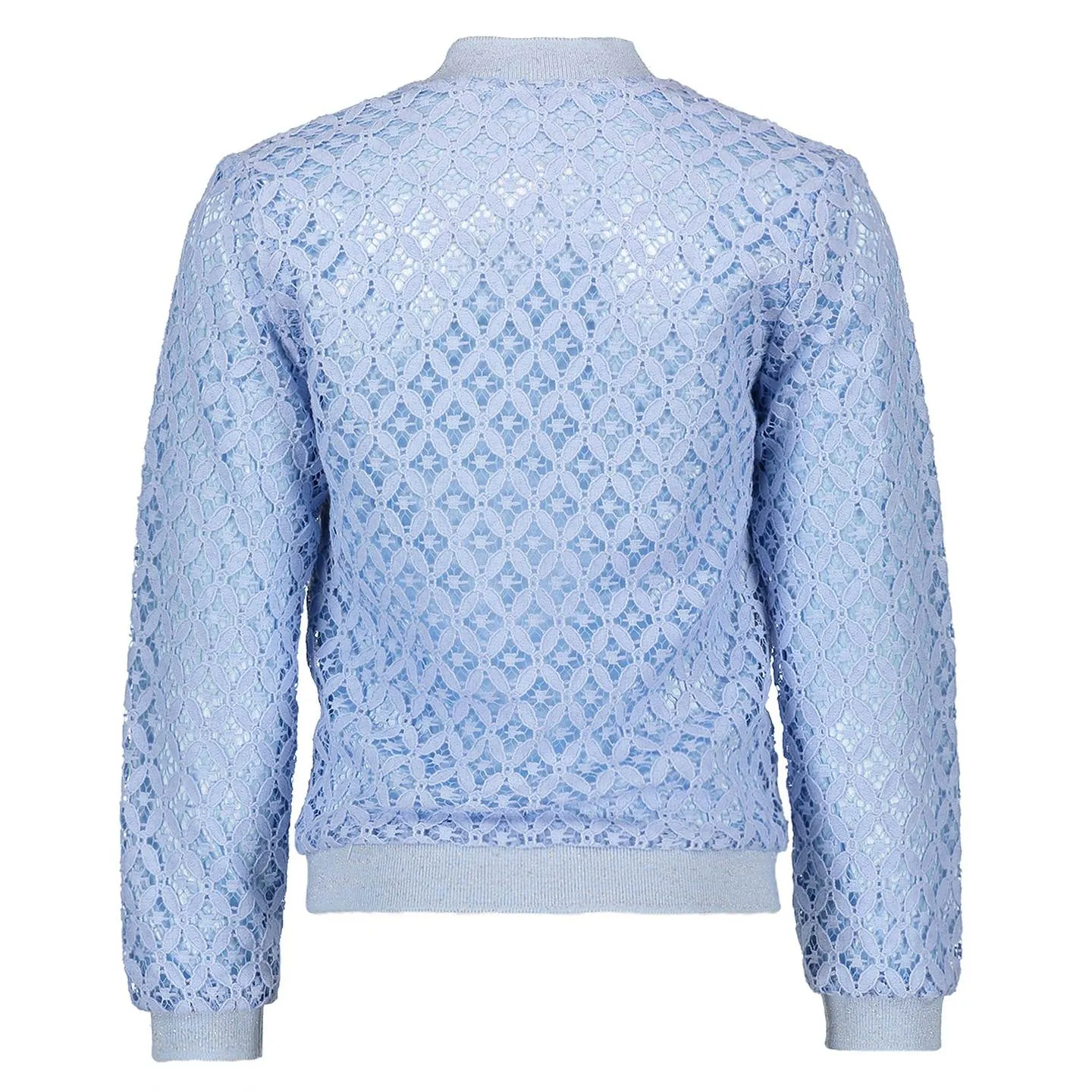 Le Chic Mädchen Jacke Blouson festlich Spitze blau