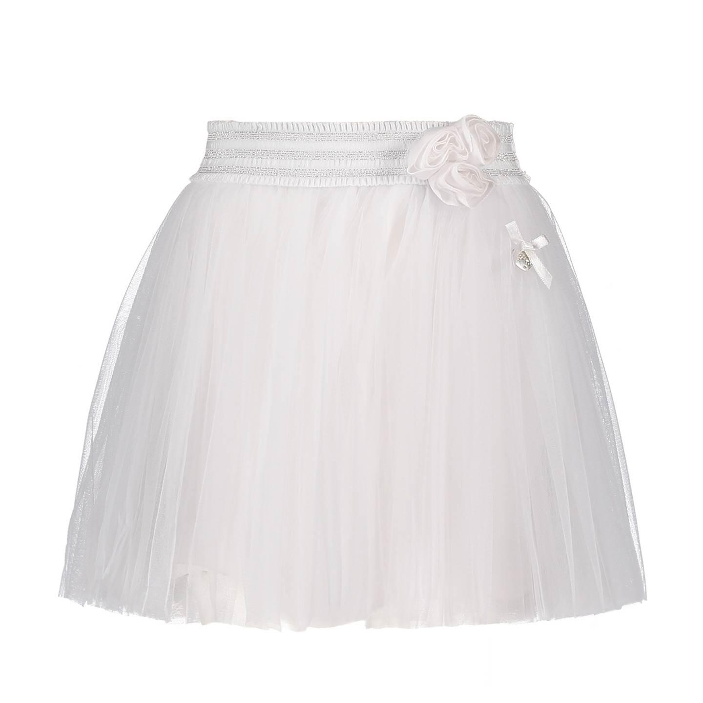 Le Chic Kinder M&auml;dchen Rock T&uuml;ll wei&szlig;