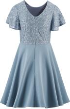 Happy Girls festliches Teens Kleid Konfirmation Romy taubenblau