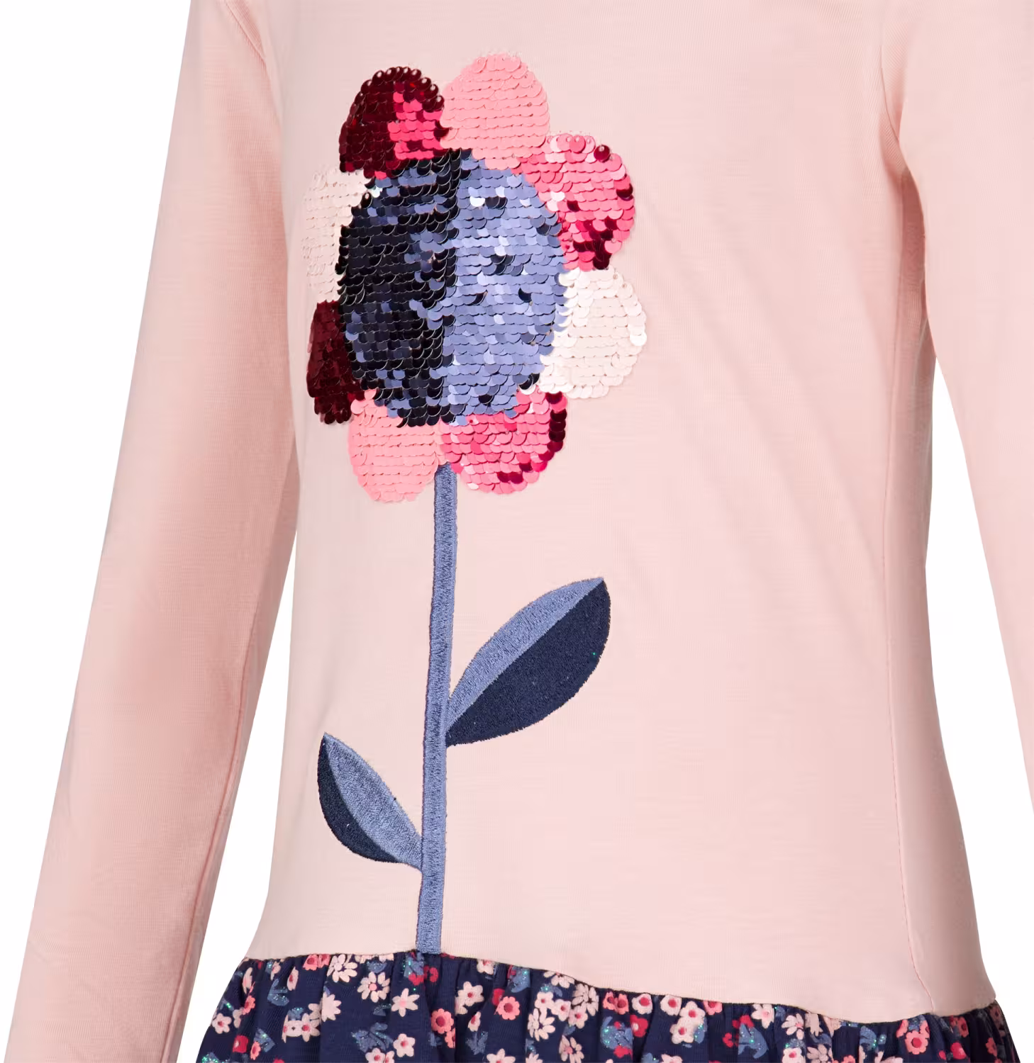 Happy Girls M&auml;dchen Kleid Blume dusty rose