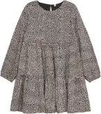 DANAMADE Mädchen Kinder Kleid Ayla schwarz ecru