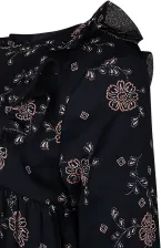 Happy Girls Teens M&auml;dchen Kleid mit Blumen-Druck blau