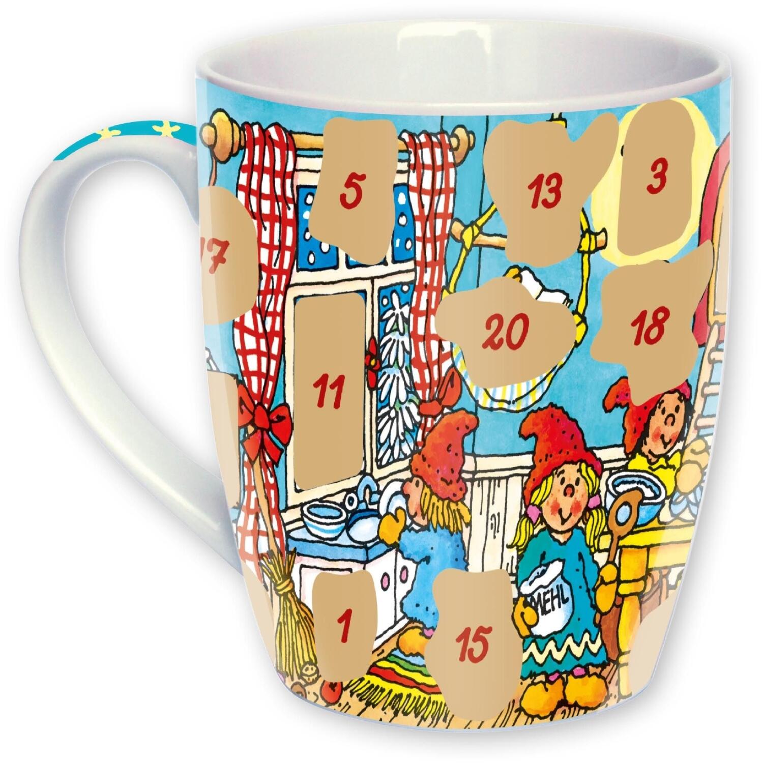 Adventskalender Tasse S&uuml;&szlig;e Weihnachtszeit