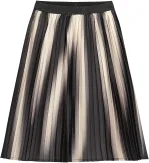 DANAMADE Teens Mädchen Rock Plissee Polly schwarz beige