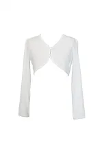 Happy Girls Kinder M&auml;dchen Baumwoll Bolero ecru