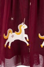 Happy Girls M&auml;dchen Kinder Kleid Einhorn berry