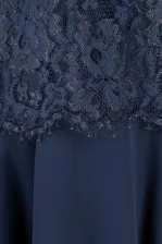 Happy Girls Teens Kleid festlich Konfirmation Spitze blau