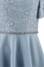Happy Girls festliches Teens Kleid Konfirmation Romy taubenblau