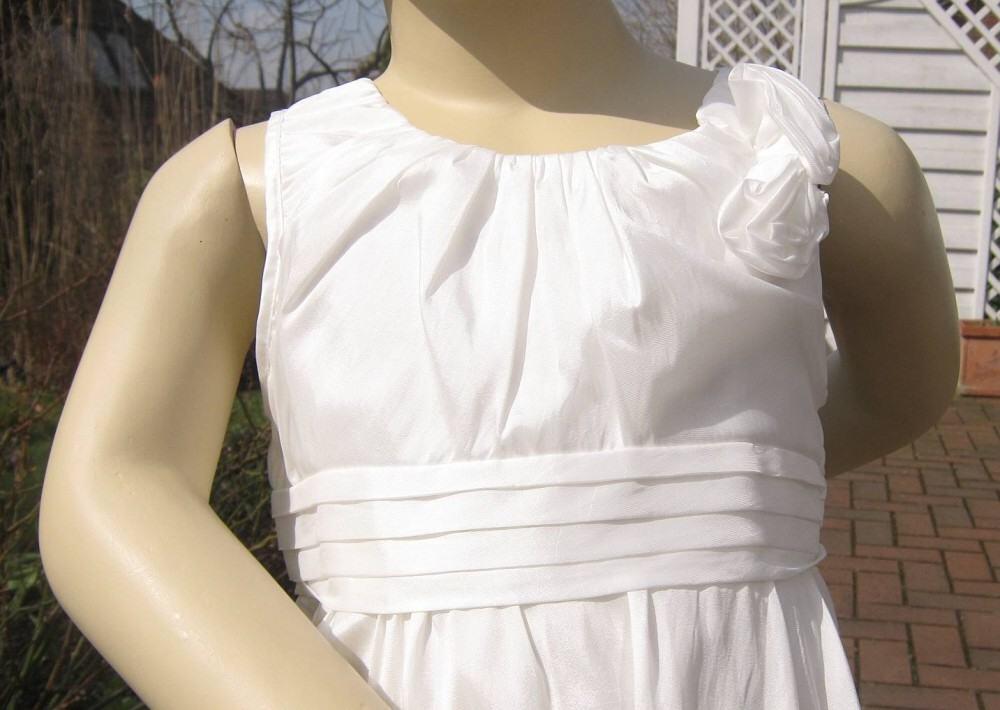 Blumenkind M&auml;dchen Kleid festlich Ivory