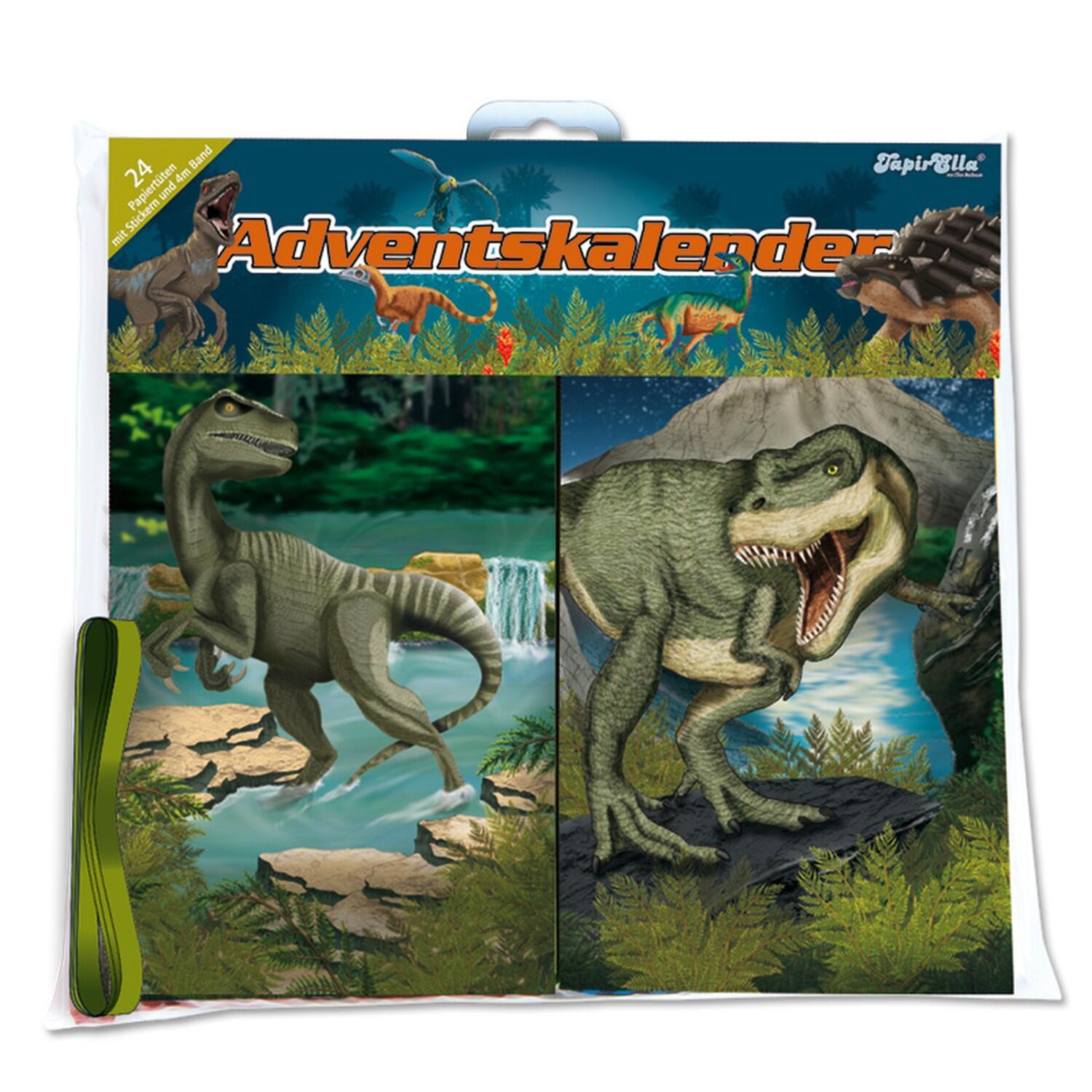 Adventskalender zum Befüllen Dinosaurier