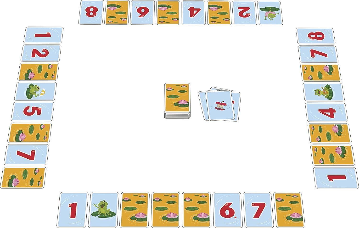 Amigo Kinderspiel Kartenspiel Fröschis Aufbau