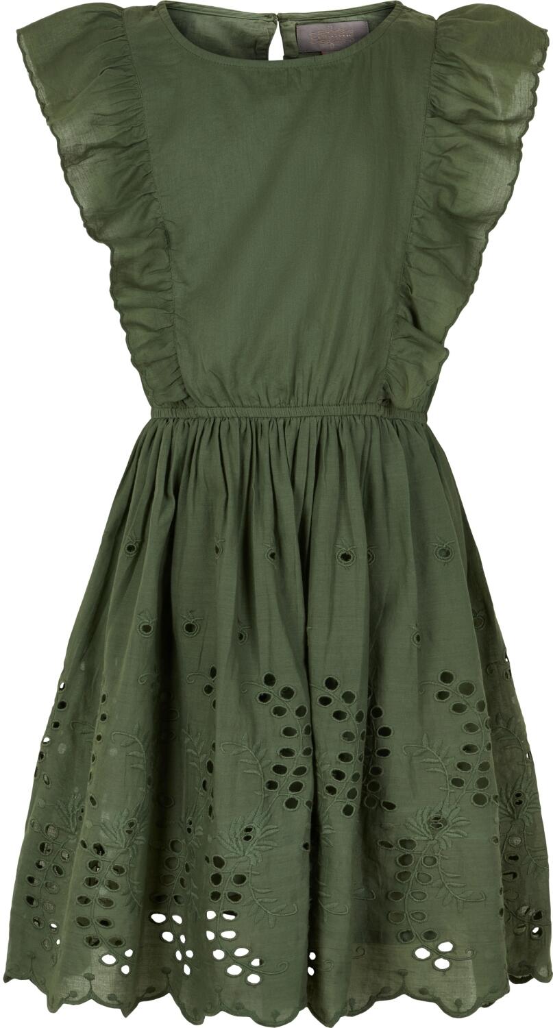 Creamie Kinderkleid Sommerkleid Lochstickerei grün