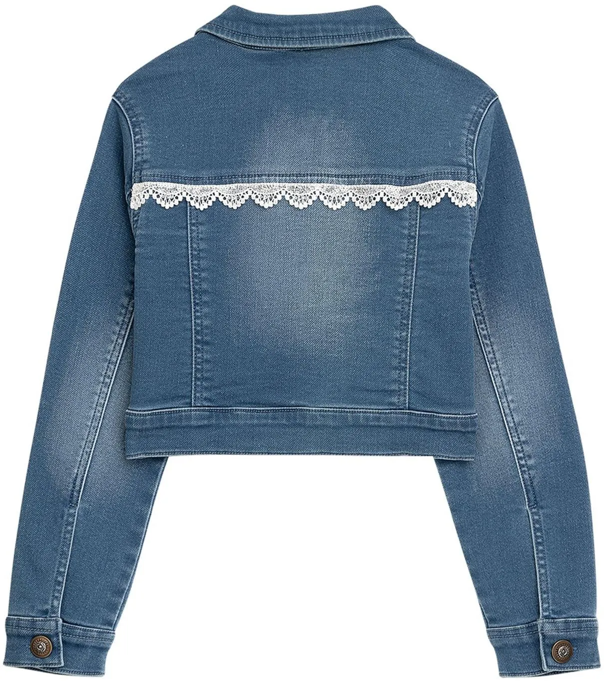 Danamade Jeansjacke mit Borte blau