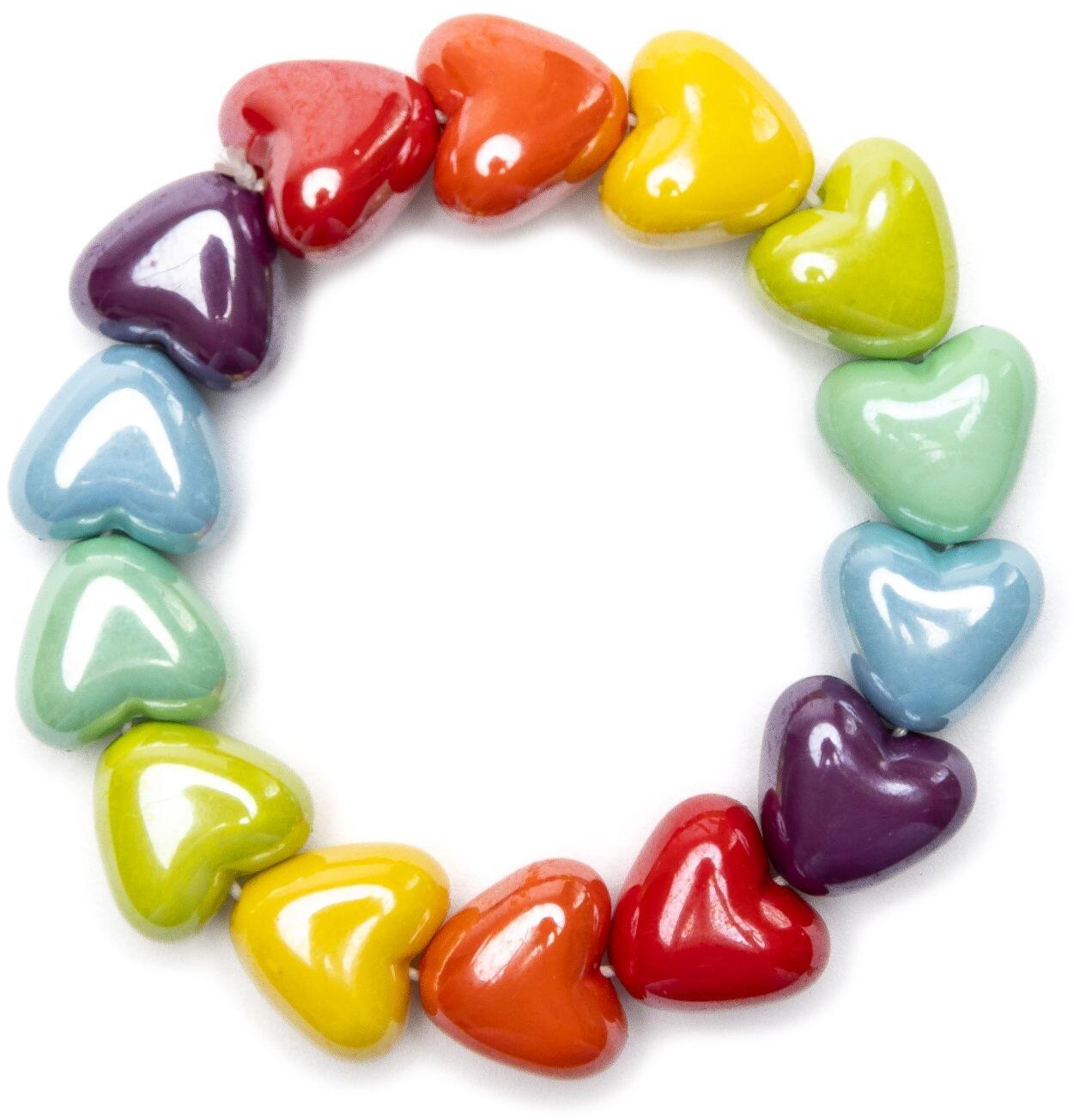 Great Pretenders Kinder-Armband Bunte Herzen