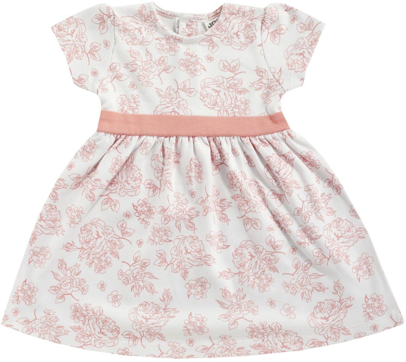 Jacky Babykleid mit Druck wei&szlig;-aprikose