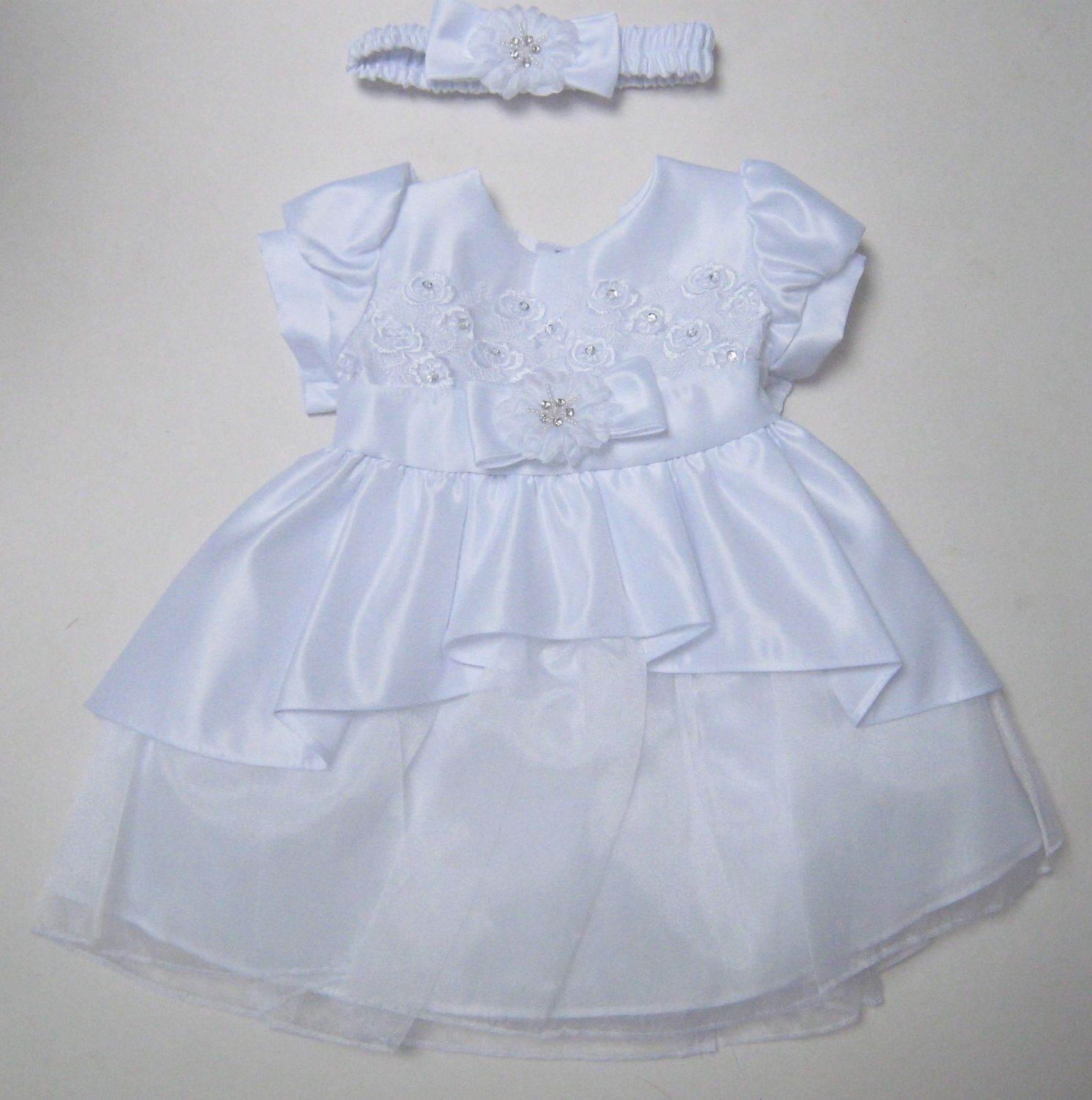 Kid Collection Taufkleid festliches Babykleid Doreen weiß