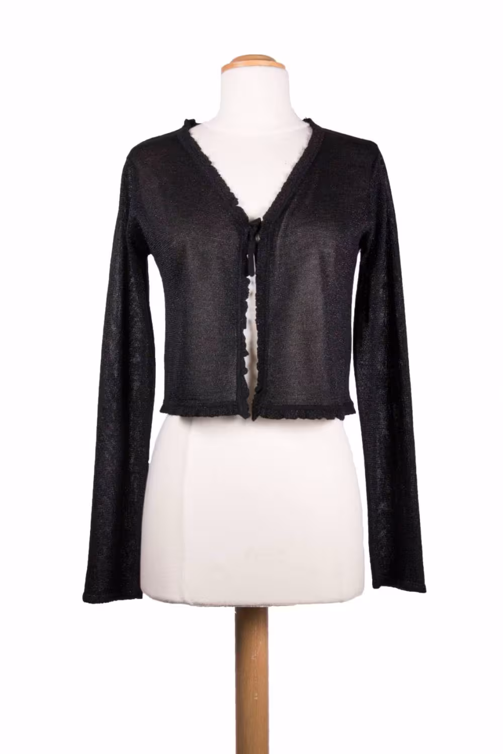 Eisend Kinder M&auml;dchen Bolero Cardigan Lurex schwarz
