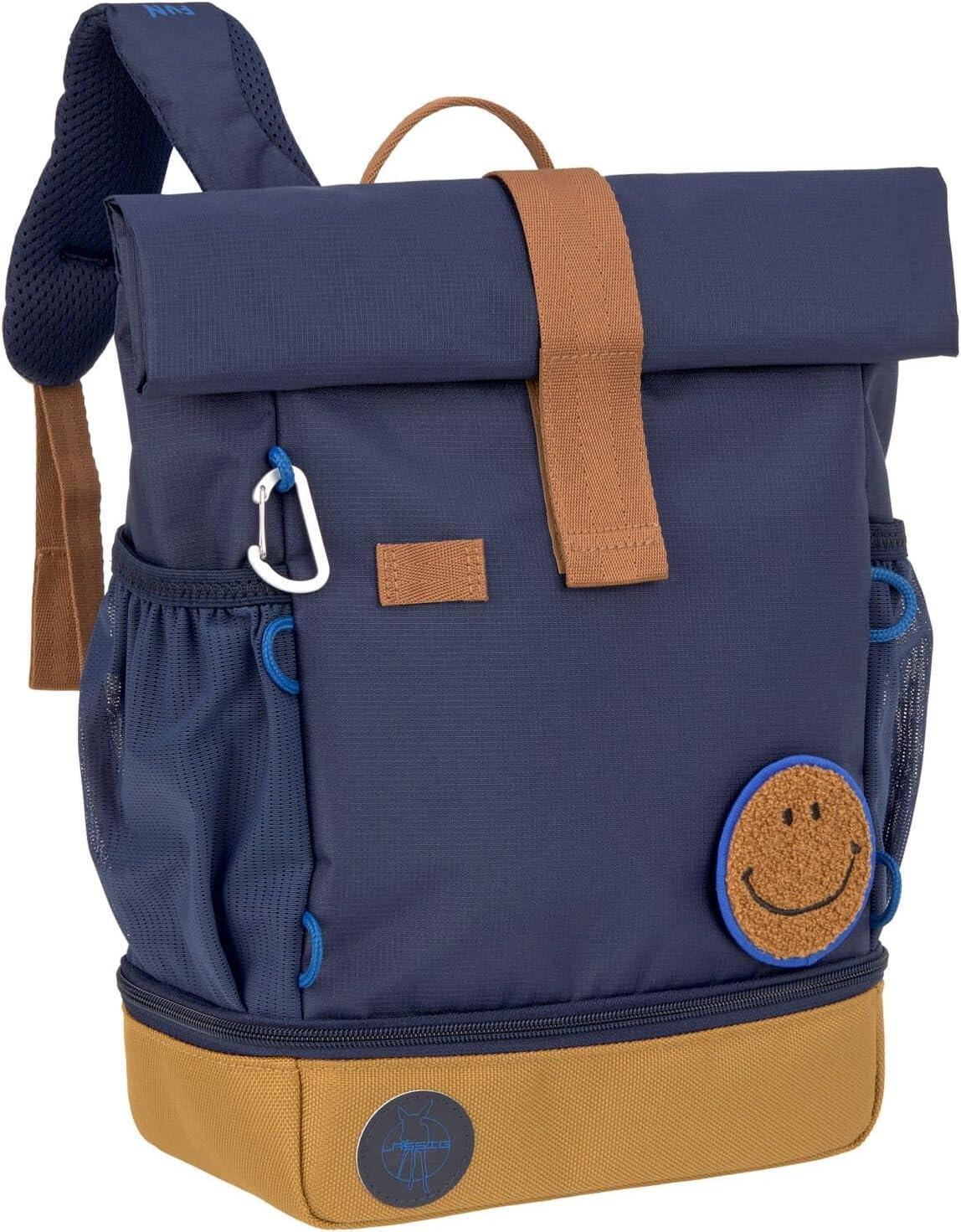 L&auml;ssig Kindergartenrucksack Mini Rolltop Little Gang blau