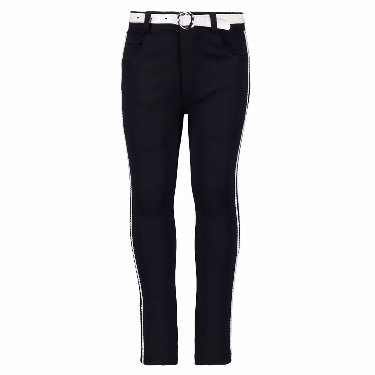 Le Chic Kinder M&auml;dchen Hose mit G&uuml;rtel blau